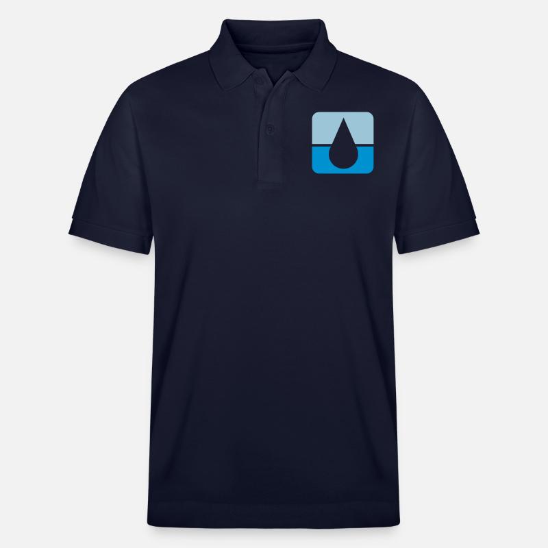 Tropfen2_75 - Stanley/Stella Unisex Bio-Poloshirt PREPSTER - Navy