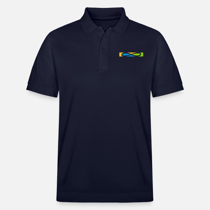 Streifen Unendlich Symbol - Stanley/Stella Unisex Bio-Poloshirt PREPSTER - Navy