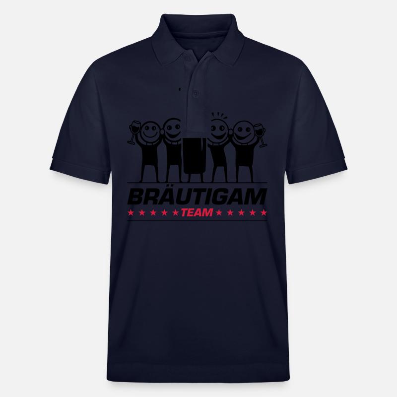Team Bräutigam Polterhochzeit - Stanley/Stella Unisex Bio-Poloshirt PREPSTER - Navy