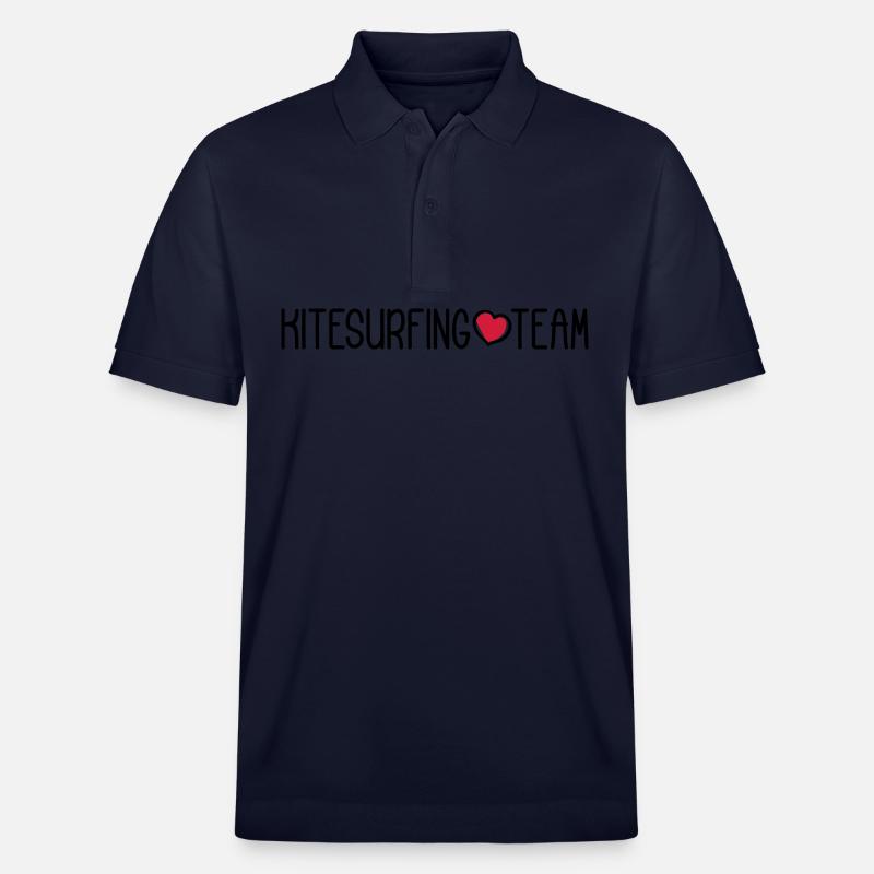Équipe de kitesurf - Polo PREPSTER bio Stanley/Stella Unisexe - bleu marine