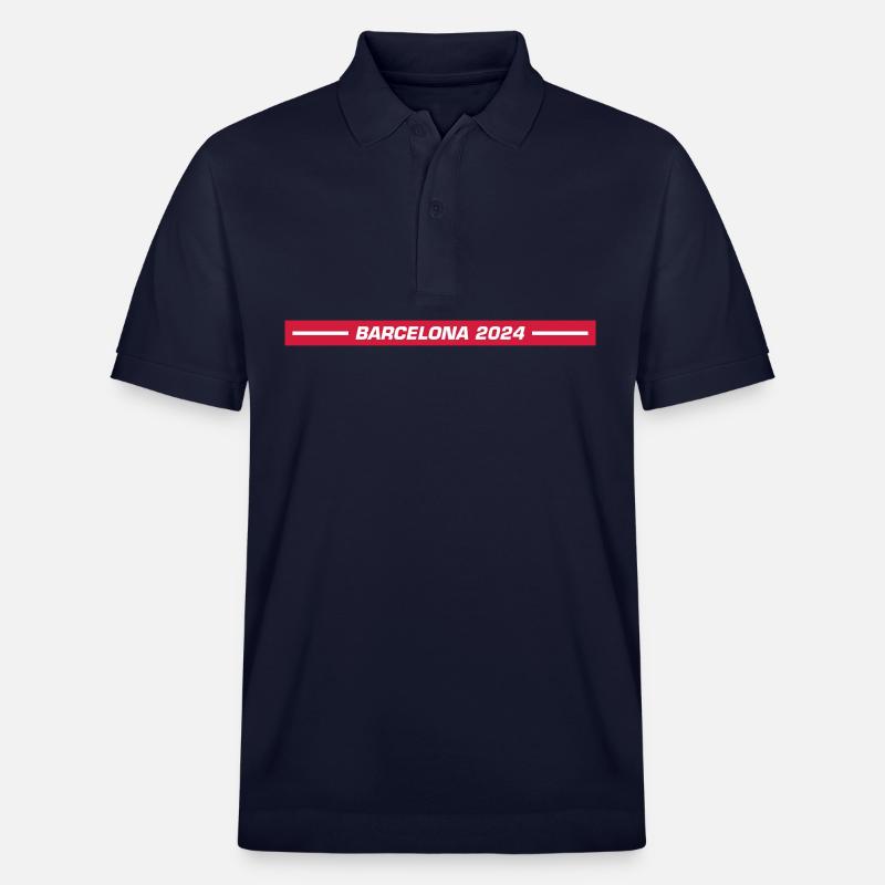 Barcelone 2024 - Polo PREPSTER bio Stanley/Stella Unisexe - bleu marine
