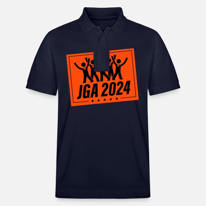 Junggesellen Abschied 2024 - Stanley/Stella Unisex Bio-Poloshirt PREPSTER - Navy
