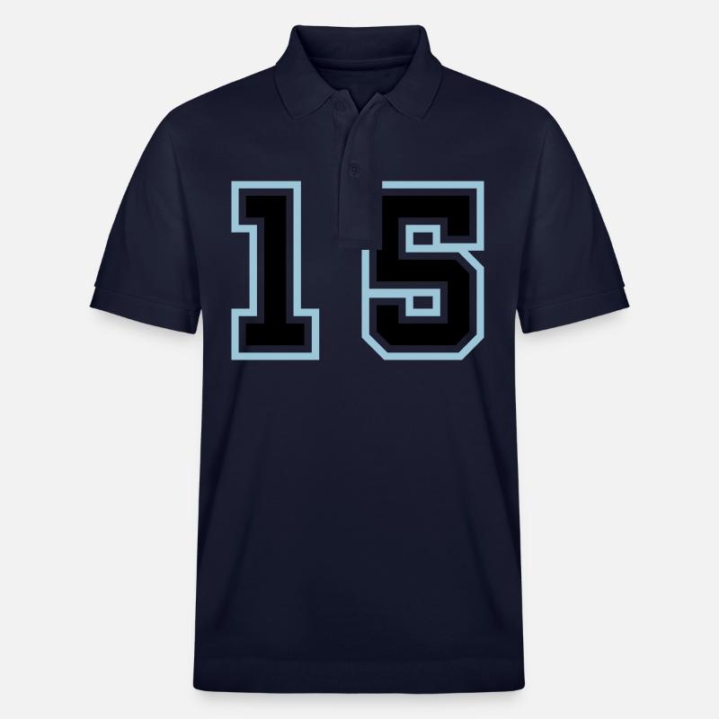 Symbole de 15 chiffres - Polo PREPSTER bio Stanley/Stella Unisexe - bleu marine