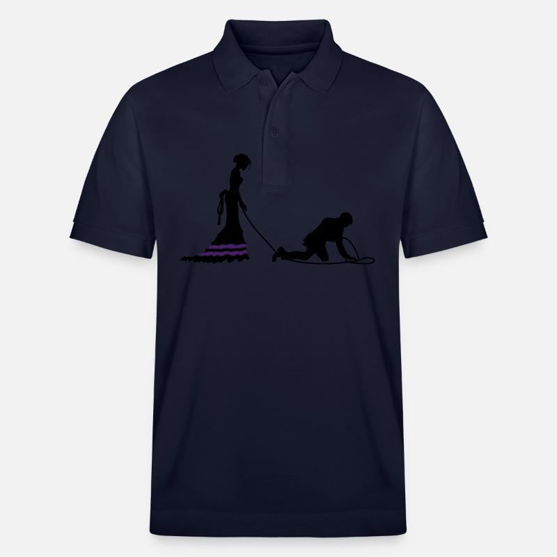 Laisse de mariage jeunes mariés - Polo PREPSTER bio Stanley/Stella Unisexe - bleu marine