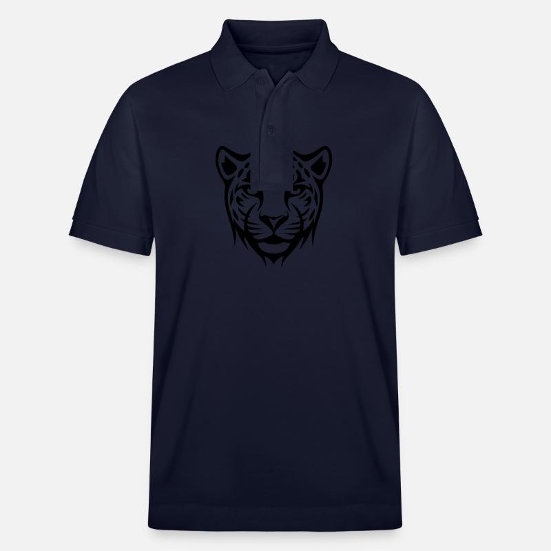 Tête de guépard - Polo PREPSTER bio Stanley/Stella Unisexe - bleu marine
