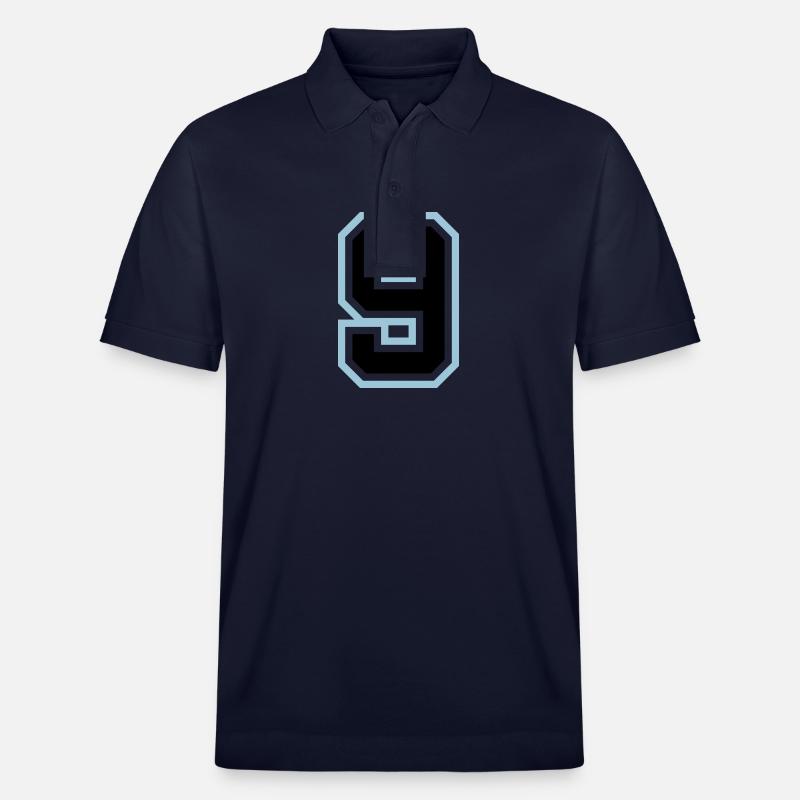 Symbole à 9 chiffres - Polo PREPSTER bio Stanley/Stella Unisexe - bleu marine