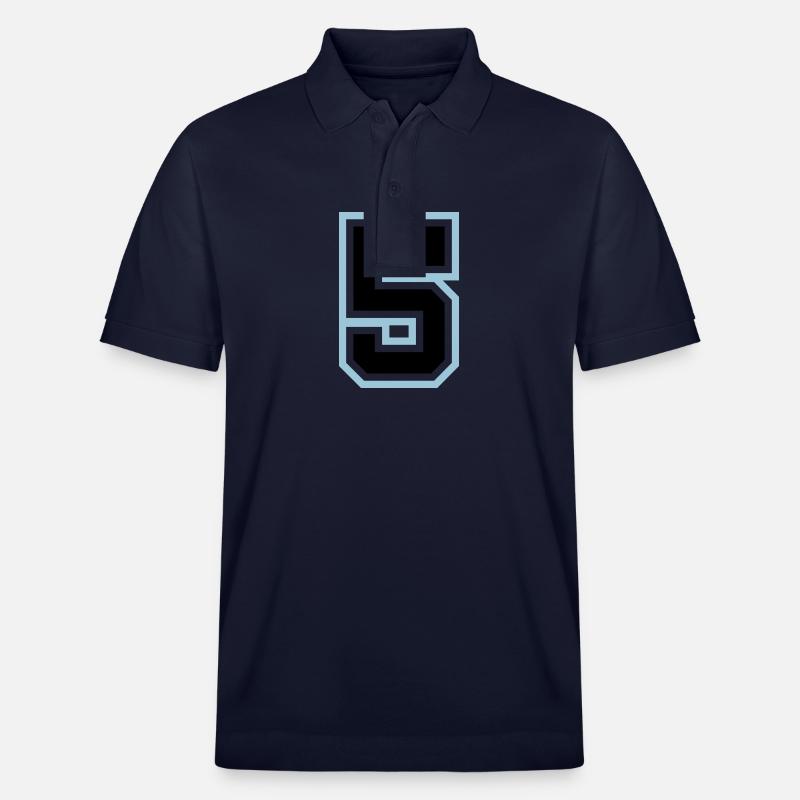Symbole à 5 chiffres - Polo PREPSTER bio Stanley/Stella Unisexe - bleu marine