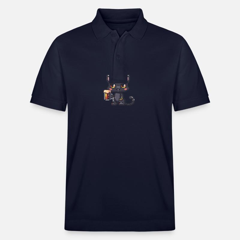 Panther Bier Pixel - Stanley/Stella Unisex Bio-Poloshirt PREPSTER - Navy