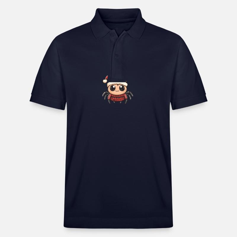 Tarantula Weihnachten Comic - Stanley/Stella Unisex Bio-Poloshirt PREPSTER - Navy