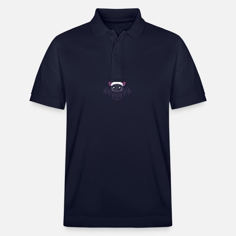Fledermaus Weihnachten Niedlich - Stanley/Stella Unisex Bio-Poloshirt PREPSTER - Navy