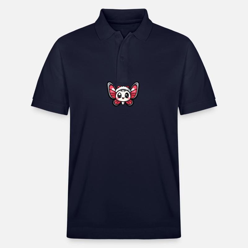 Papillon Noël Mignon - Polo PREPSTER bio Stanley/Stella Unisexe - bleu marine