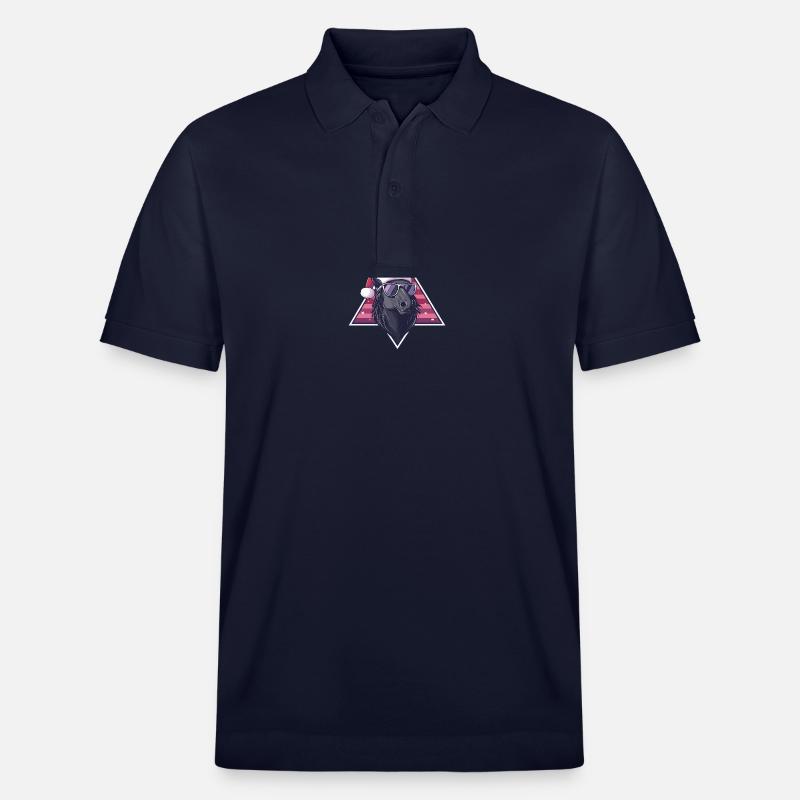 Cheval Noël Cool - Polo PREPSTER bio Stanley/Stella Unisexe - bleu marine