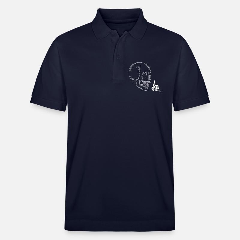 Crâne à bascule - Polo PREPSTER bio Stanley/Stella Unisexe - bleu marine