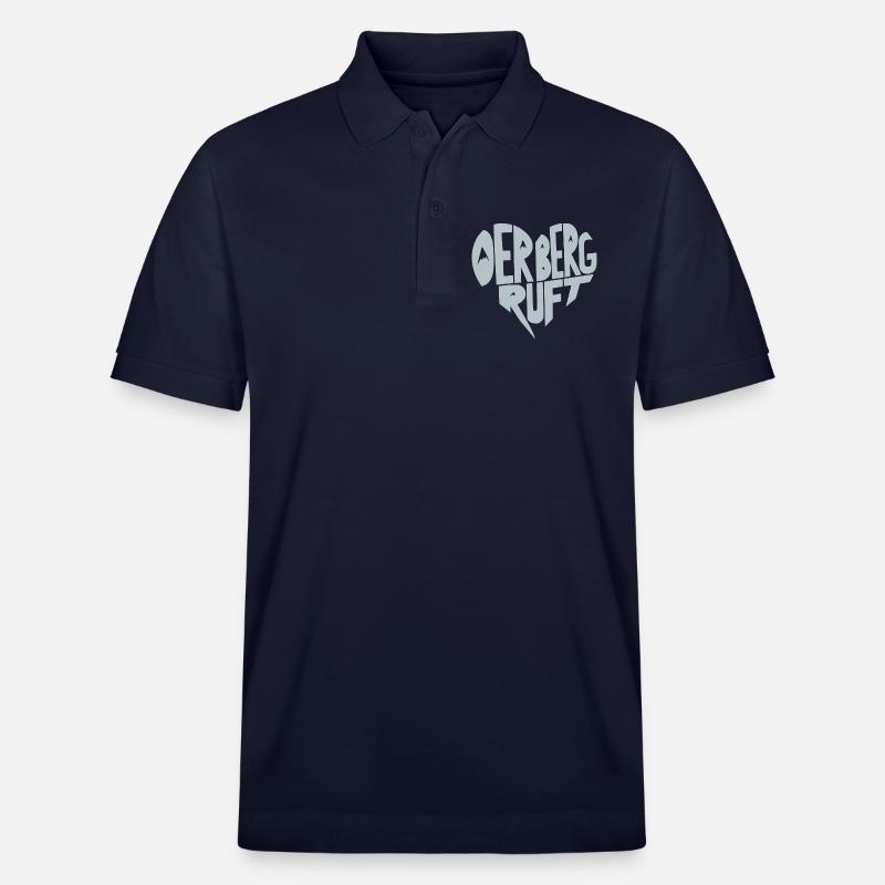 Der Berg ruft Herz - Stanley/Stella Unisex Bio-Poloshirt PREPSTER - Navy