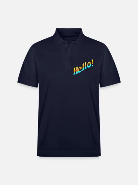 Hello! - Stanley/Stella Unisex Organic Polo Shirt PREPSTER - navy