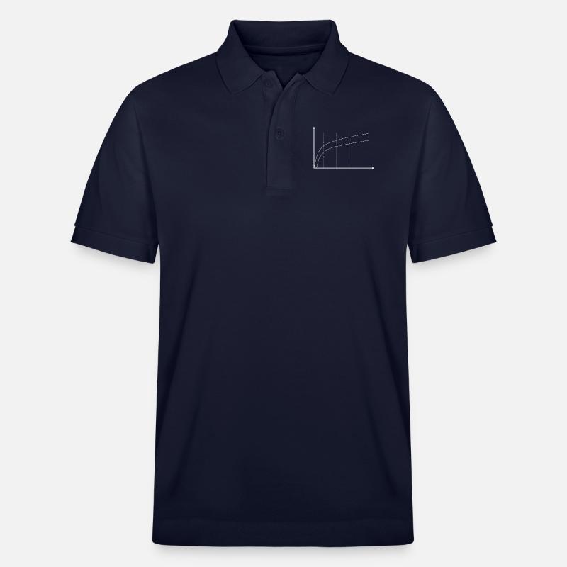 Rainbow Chart minimalistic - Stanley/Stella Unisex Bio-Poloshirt PREPSTER - Navy
