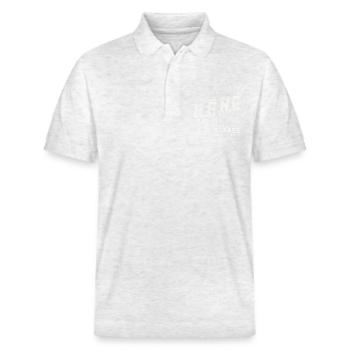 Ile de Ré Westküste Atlantik - Stanley/Stella Unisex Bio-Poloshirt PREPSTER - Weiß meliert - Vorne - Roxy (174cm) & Andy (188cm)
