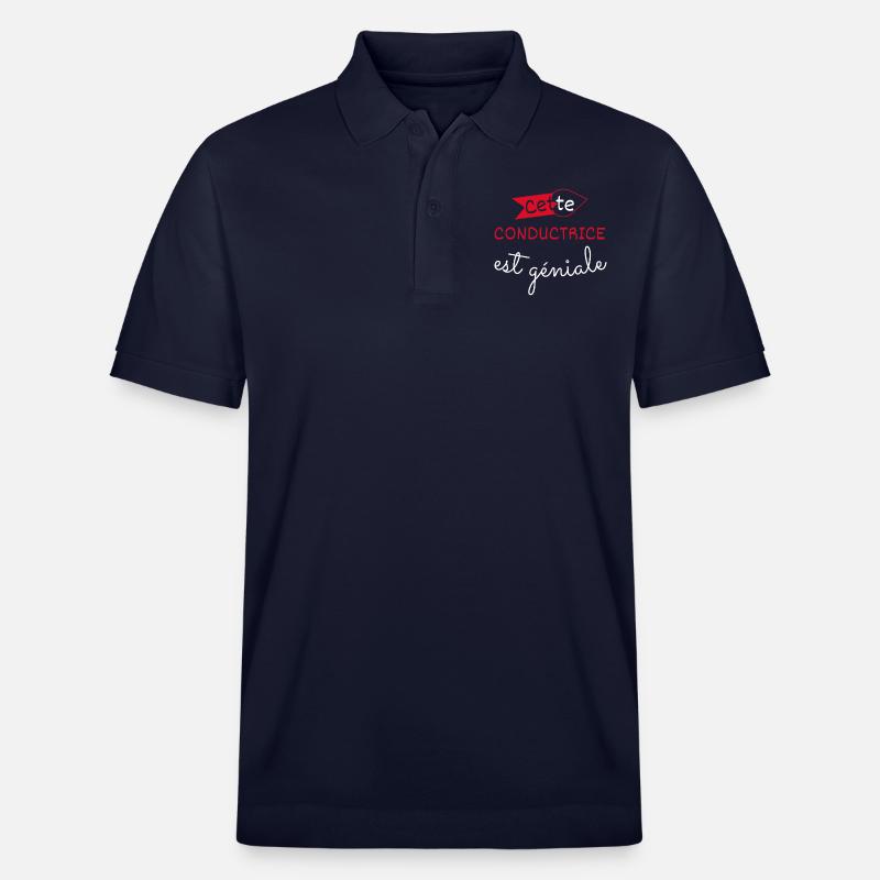 Conductrice Génial cadeau - Polo PREPSTER bio Stanley/Stella Unisexe - bleu marine