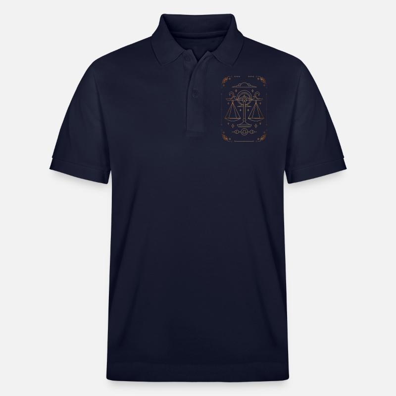 Zeichen der Waage: Sternbild - Stanley/Stella Unisex Bio-Poloshirt PREPSTER - Navy