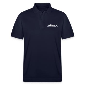 Fribourg! Freiburg, my city! - Stanley/Stella Unisex Organic Polo Shirt PREPSTER - navy - Front - Roxy (174cm) & Andy (188cm)
