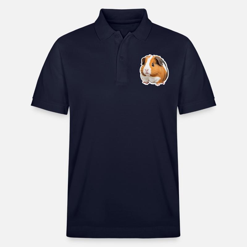 Adorable cochon d’Inde - Polo PREPSTER bio Stanley/Stella Unisexe - bleu marine