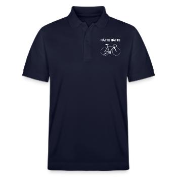 Avait la chaîne de vélo - Polo PREPSTER bio Stanley/Stella Unisexe - bleu marine - Devant - Roxy (174cm) & Andy (188cm)