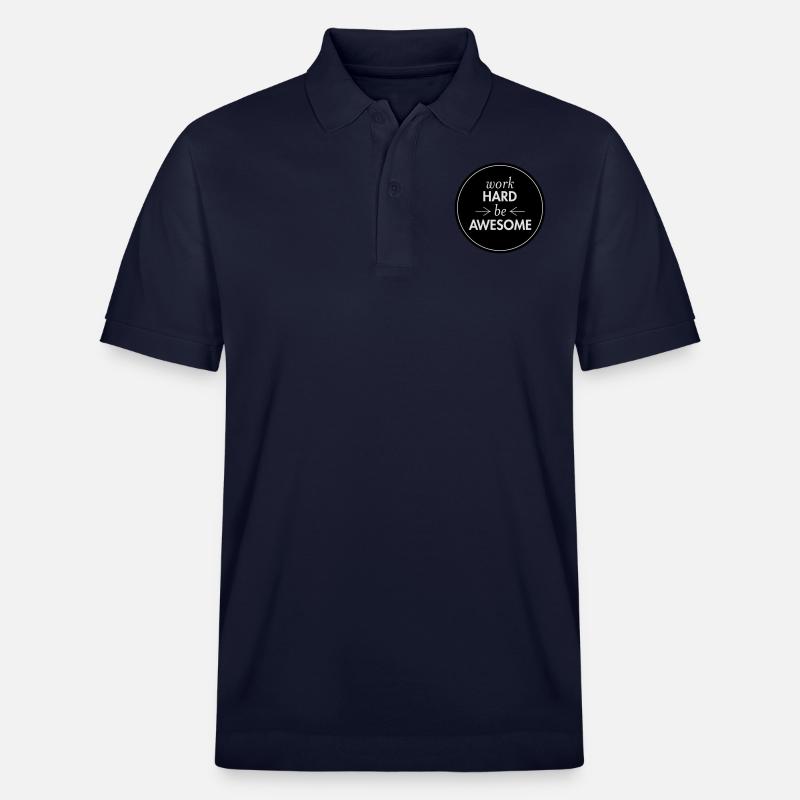 Work Hard - Be Awesome - Stanley/Stella Unisex Bio-Poloshirt PREPSTER - Navy