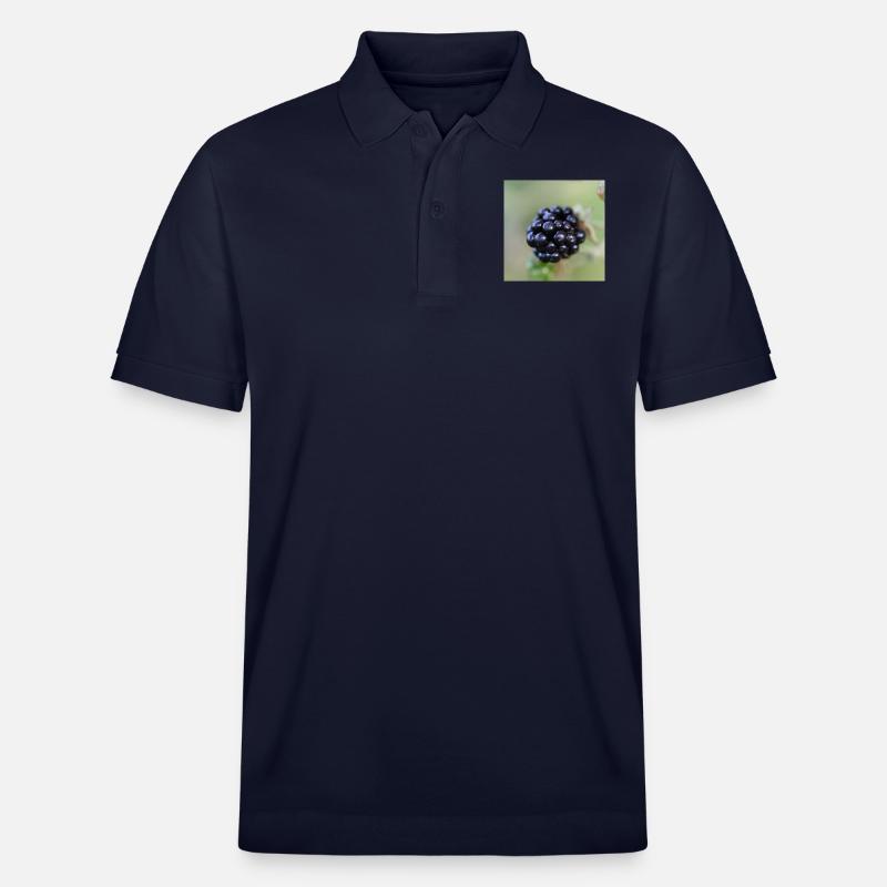 Brombeere Brombeeren Beeren Früchte - Stanley/Stella Unisex Bio-Poloshirt PREPSTER - Navy