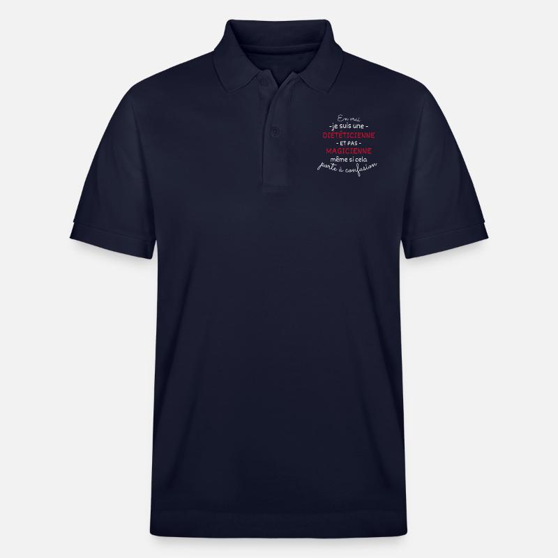 Diététicienne et pas Magicienne - Polo PREPSTER bio Stanley/Stella Unisexe - bleu marine