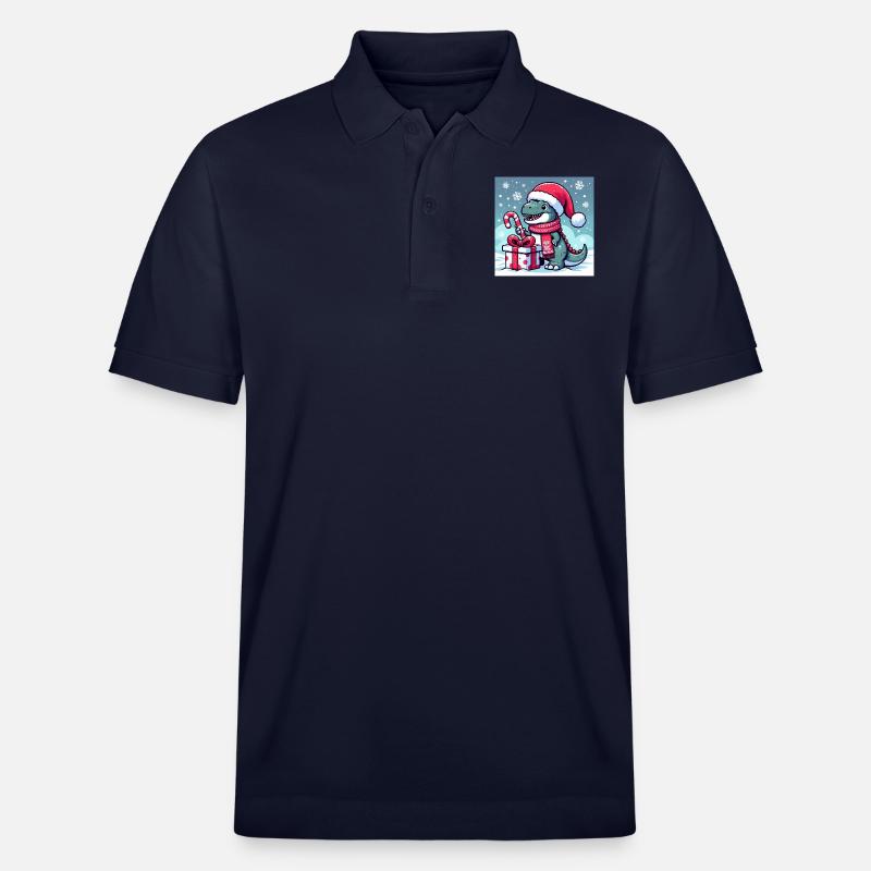 T-Rex de Noël - Polo PREPSTER bio Stanley/Stella Unisexe - bleu marine