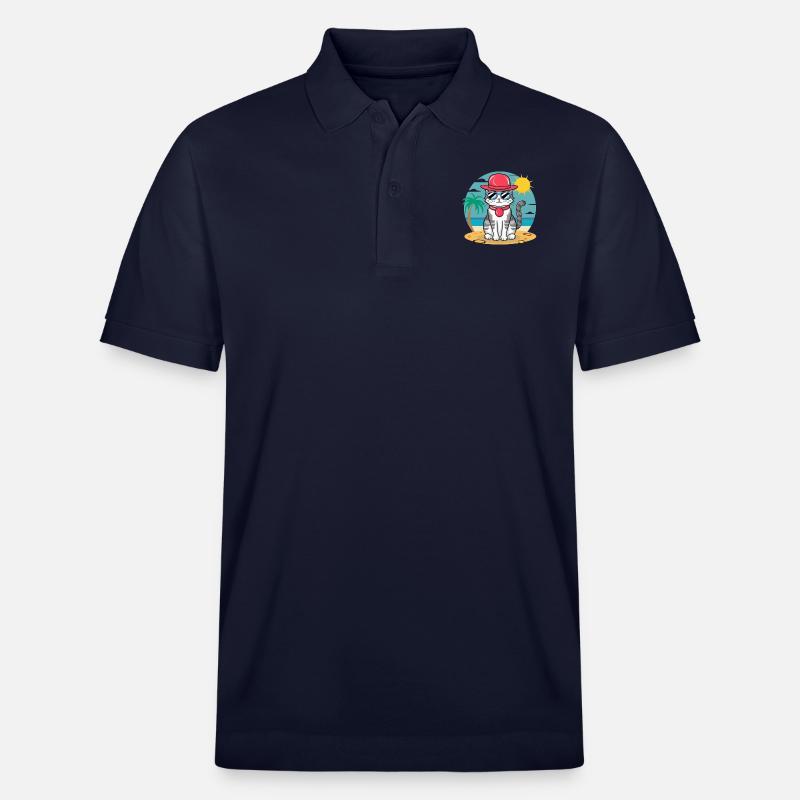 Sommer-Katze - Stanley/Stella Unisex Bio-Poloshirt PREPSTER - Navy