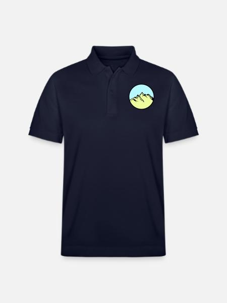 mountains mountains - Stanley/Stella Unisex Organic Polo Shirt PREPSTER - navy