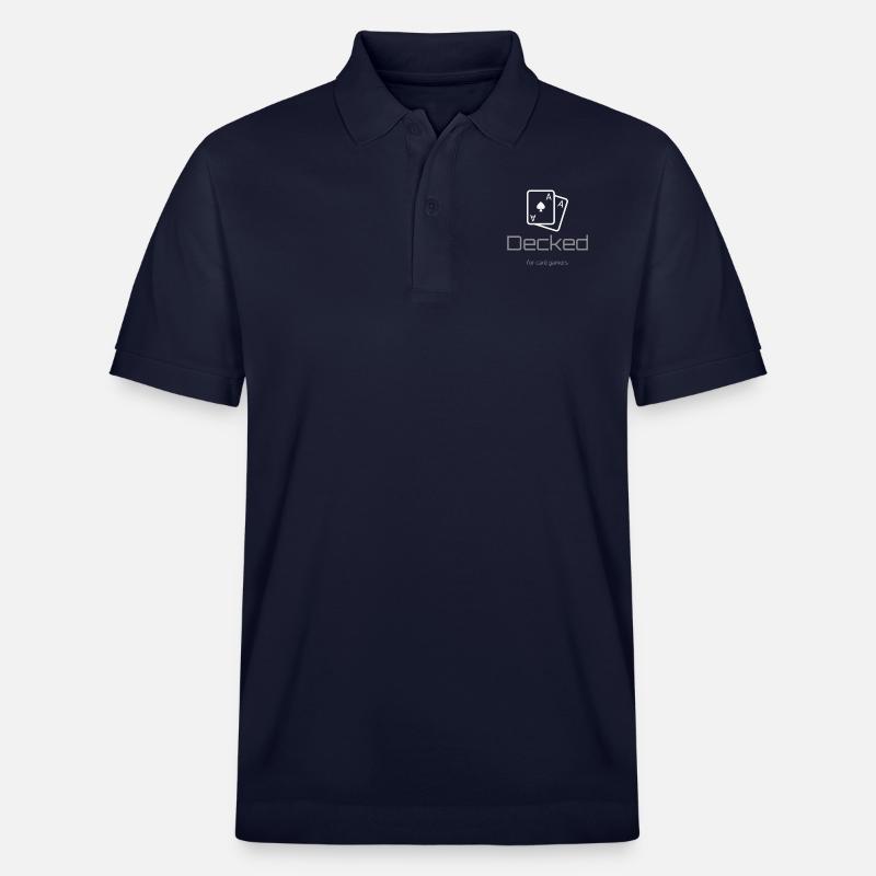 Decked logo clair - Polo PREPSTER bio Stanley/Stella Unisexe - bleu marine