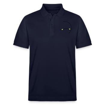 Marvin Head.ai - Stanley/Stella Unisex Bio-Poloshirt PREPSTER - Navy - Vorne - Roxy (174cm) & Andy (188cm)