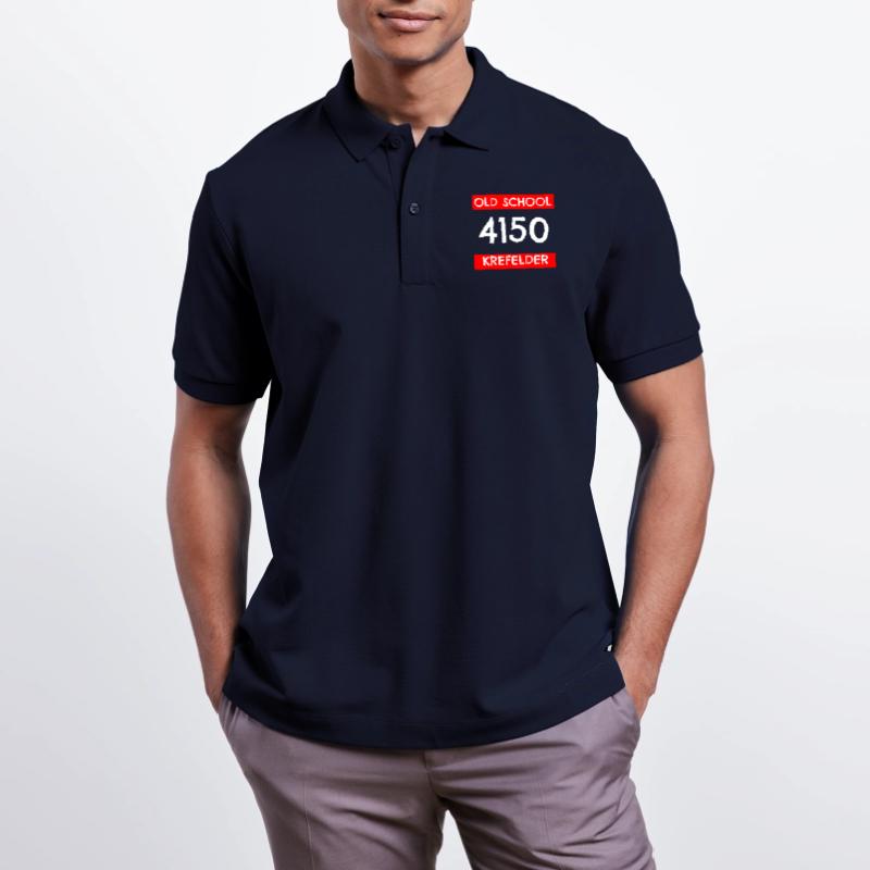 Old school Krefeld Krefeld old postcode Postal code Stanley/Stella Unisex Organic Polo Shirt PREPSTER