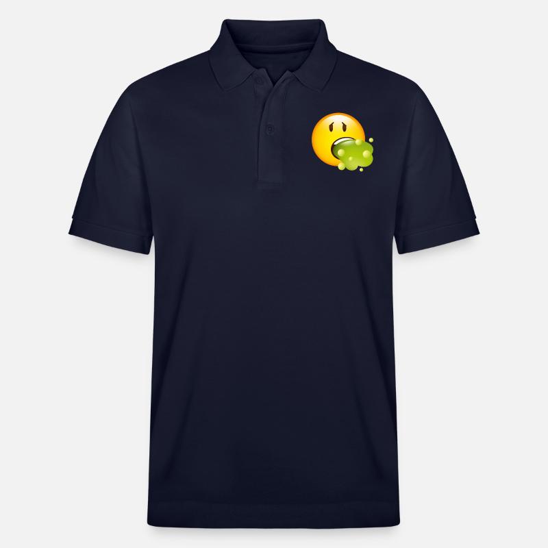 Smiley Glossy Barf - Polo PREPSTER bio Stanley/Stella Unisexe - bleu marine