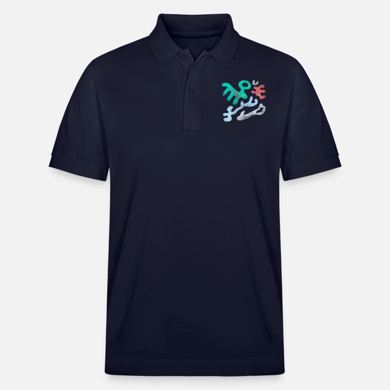 kunst modern design - Stanley/Stella Unisex Bio-Poloshirt PREPSTER - Navy
