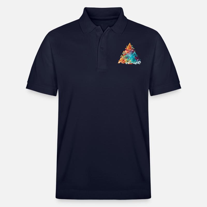 Abstraktes Muster - Stanley/Stella Unisex Bio-Poloshirt PREPSTER - Navy