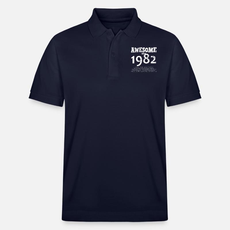 1982 - 42e anniversaire légendaire - Polo PREPSTER bio Stanley/Stella Unisexe - bleu marine