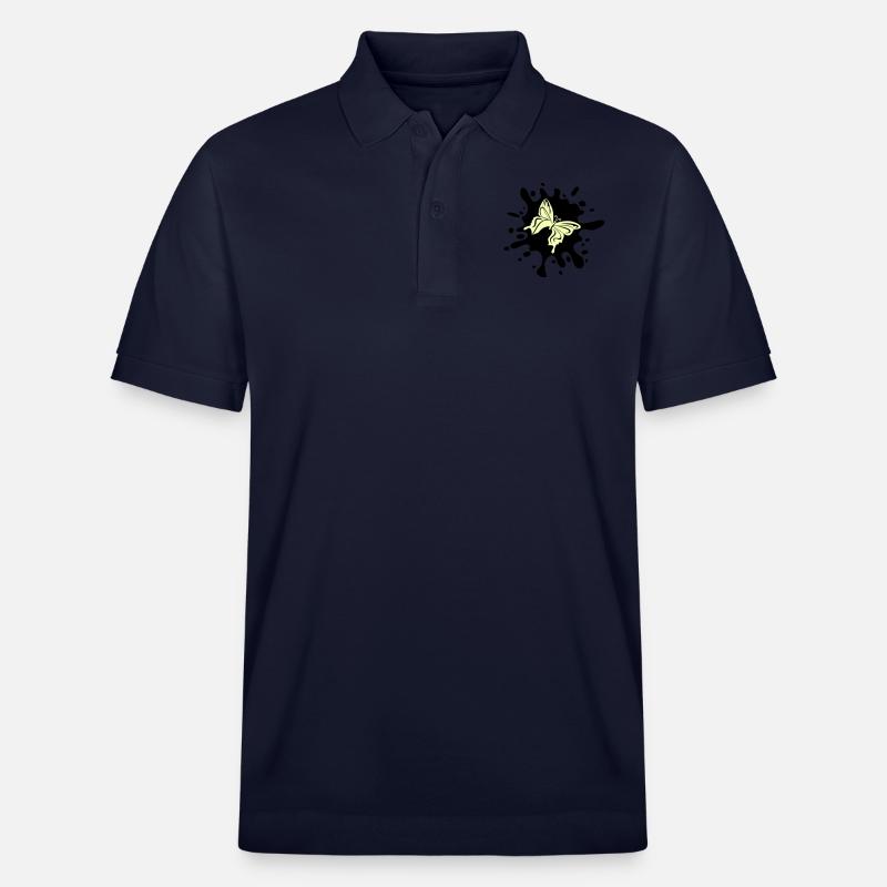 schmetterling farbklecks - Stanley/Stella Unisex Bio-Poloshirt PREPSTER - Navy