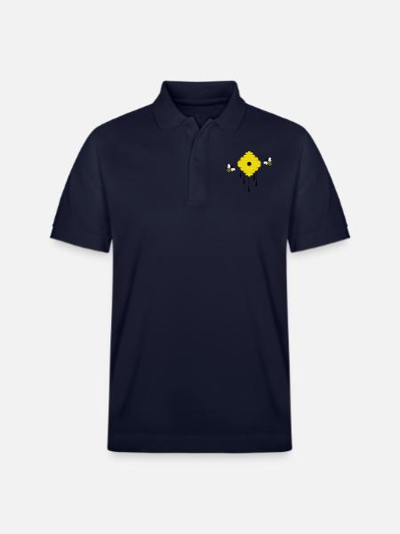 honey bees - Stanley/Stella Unisex Organic Polo Shirt PREPSTER - navy