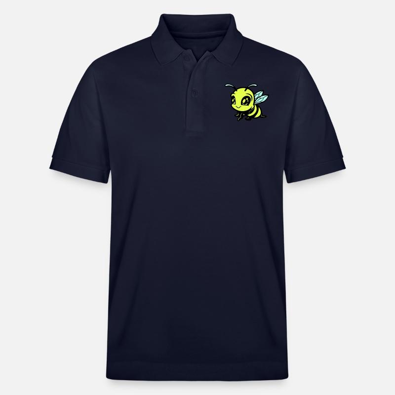 Abeille Bumblebee Bande dessinée - Polo PREPSTER bio Stanley/Stella Unisexe - bleu marine