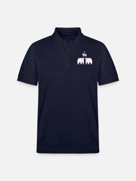 Eisbären verliebt - Stanley/Stella Unisex Bio-Poloshirt PREPSTER - Navy