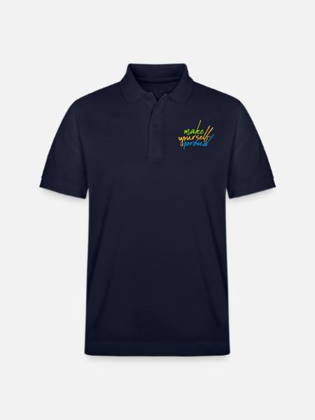 make yourself proud Zitat - Stanley/Stella Unisex Bio-Poloshirt PREPSTER - Navy