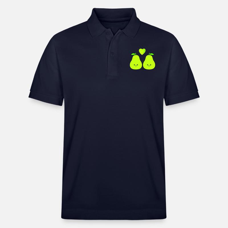 Poire Comique Amour - Polo PREPSTER bio Stanley/Stella Unisexe - bleu marine
