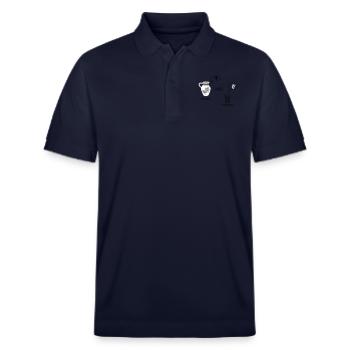 Denkblasen Bembel und Geripptes - Stanley/Stella Unisex Bio-Poloshirt PREPSTER - Navy - Vorne - Roxy (174cm) & Andy (188cm)