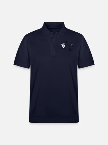 Bembel and Ribbed Thought Bubbles - Stanley/Stella Unisex Organic Polo Shirt PREPSTER - navy
