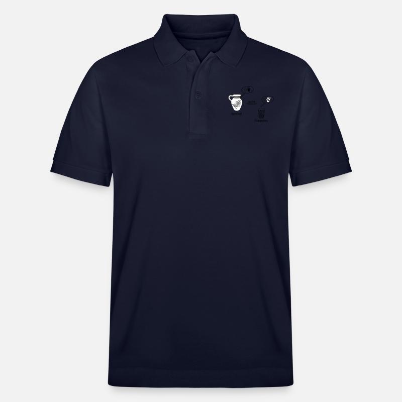 Denkblasen Bembel und Geripptes - Stanley/Stella Unisex Bio-Poloshirt PREPSTER - Navy