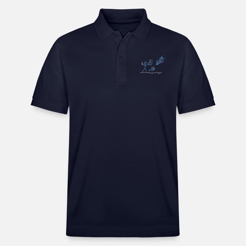 Modellbauer Flugzeug, Luftfahrt RC - Stanley/Stella Unisex Bio-Poloshirt PREPSTER - Navy