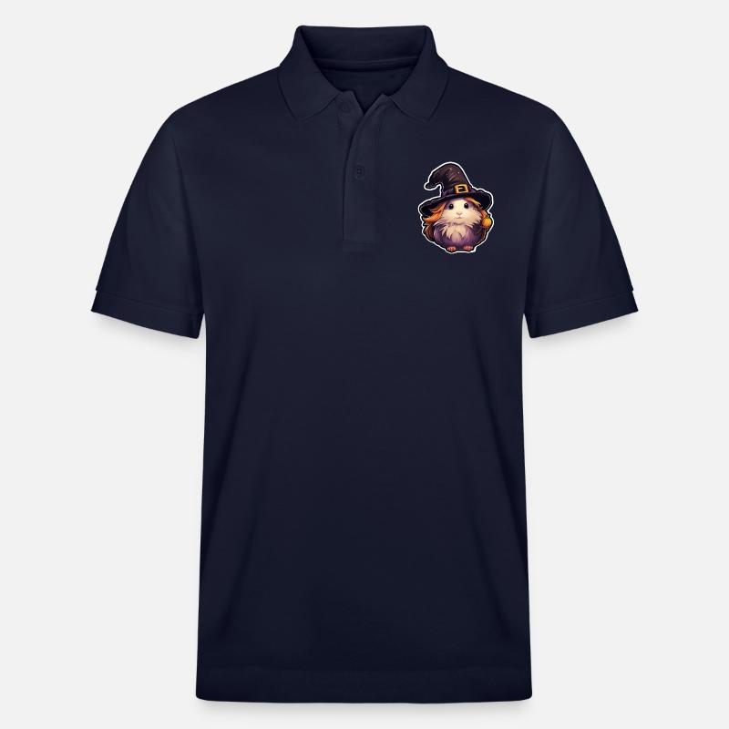 Cochon d’Inde d’Halloween - Polo PREPSTER bio Stanley/Stella Unisexe - bleu marine